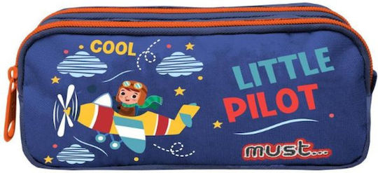 Must Team Little Pilot Κασετίνα Βαρελάκι Μπλε