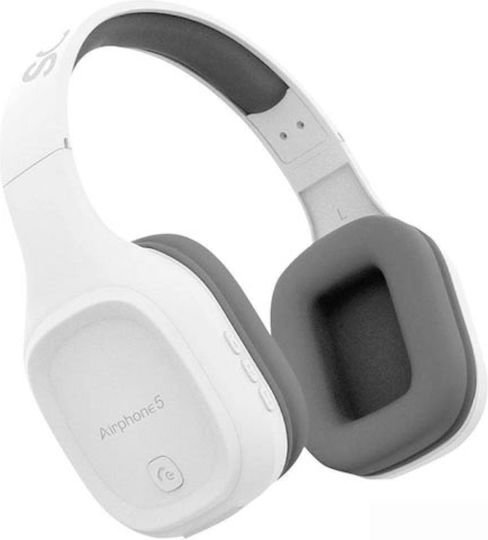 Sonic Gear Airphone 5 Fără fir / Cu fir Over Ear Căști cu 10 ore de Funcționare White Grey