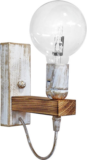 Heronia Vintage Lamp Wall with Socket E27 Multicolour 14.5x6x6cm