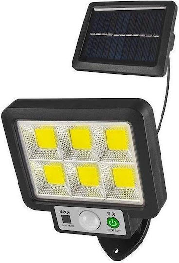Proiector LED Solar Rezistent La Apă Alb Rece Cu Senzor De Mișcare IP66