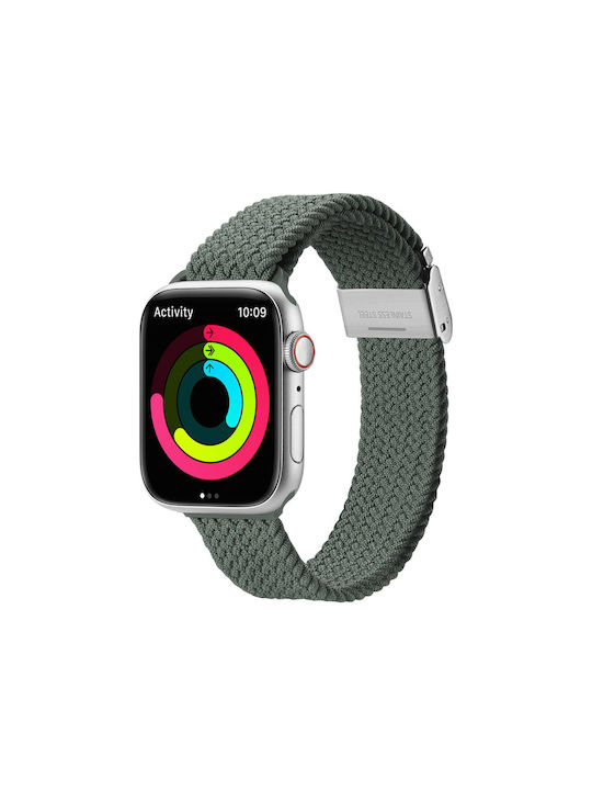 Dux Ducis Strap (Mixture II Version) Λουράκι Ανοξείδωτο Ατσάλι Olive Green (Apple Watch 38/40/41mm)