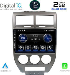 Digital IQ Car-Audiosystem für Jeep Kompass / Patriot 2007-2016 (Bluetooth/USB/AUX/WiFi/GPS/Apple-Carplay) mit Touchscreen 10"