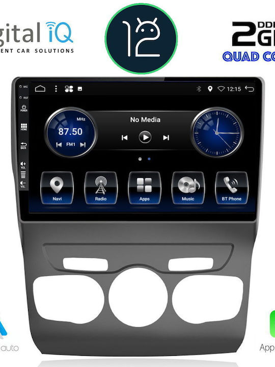 Digital IQ Ηχοσύστημα Αυτοκινήτου για Citroen C4 / DS4 DS4 2011-2018 (Bluetooth/USB/AUX/WiFi/GPS/Apple-Carplay/Android-Auto/CD) με Οθόνη Αφής 10"