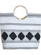 Inart Fabric Beach Bag White