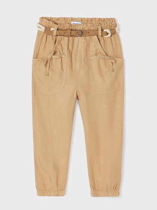 Mayoral Kinder Schlaghose Stoff Beige