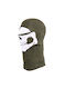 Skull Cotton 101 INC Vollgesichts-Balaclava für Motorradfahrer Baumwolle Grün / Weiß Farbe