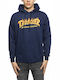 Sweatshirt with Hood Navy Blue
