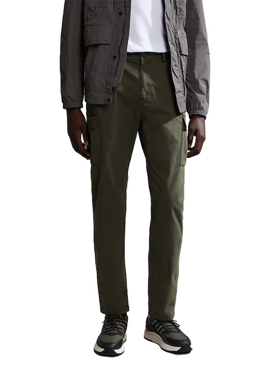 Napapijri Trousers Cargo Elastic Khaki