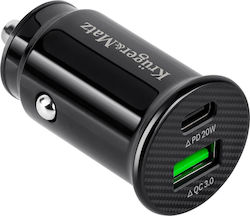 Kruger & Matz KM0870 Auto-Ladegerät mit Anschlüssen 1xUSB-A 1xType-C