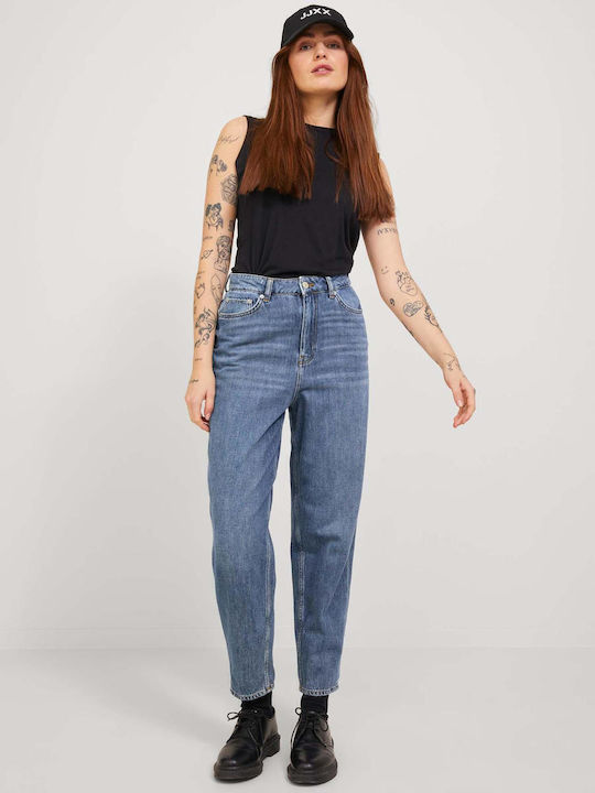 High Waist Women's Jean Trousers in Mom Fit