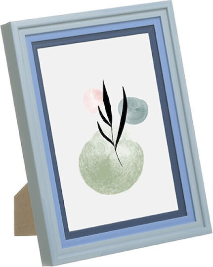 Inart Plastic Photo Frame Blue 13x18 Inart Plastic Photo Frame Blue 13x18