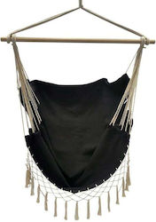 Tassel Κρεμαστή Υφασμάτινη 120x120x110cm Μαύρη