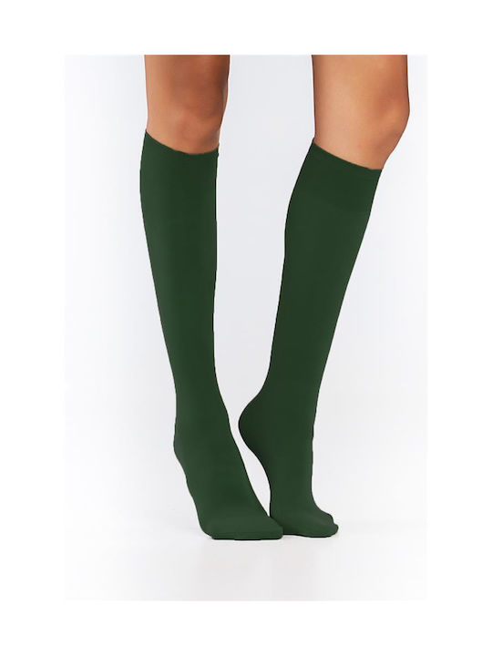 Sento Women's Socks Opaque 100 Den Green