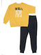 Funky Kids Sweatpants Set Yellow 2pcs