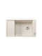 Blanco Elon Xl 8 S PuraDur 527072 Drop-In Spüle aus Verbundgranulat B86xT50cm Soft White