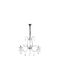 Keskor Chandelier Candlestick 3xE14 Silver 60cm 9017/3 CH