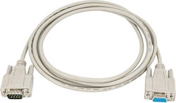 Akyga Καλώδιο RS232 9-pin male σε RS232 9-pin female 2m (AK-CO-01)