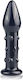 Lovetoy Glass Romance Anal Plug Black 13.9cm
