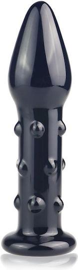 Lovetoy Glass Romance Anal Plug Black 13.9cm