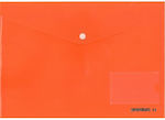 A&G Paper Folder Transparent with Button for Paper A4 Orange