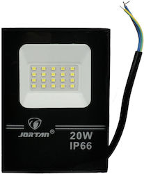 Jortan LED Flood Light 20W Waterproof 6500K Jortan LED Flood Light 20W Waterproof 6500K