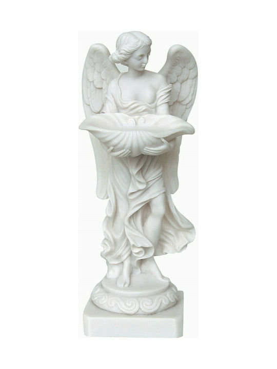 Soldatos Decorative Statuette made of Stone Angel with a Basin 23cm 1pcs