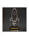 World of Wood Rocket Decorative Lamp LED Transparent