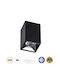 GloboStar Luminar Superior Einzel LED Natürliches Weiß Spot in Schwarz Farbe