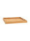 vidaXL Holz Rechteckig Serviertablett mit Griffen in Braun Farbe 70x70x7cm 315459 1Stück