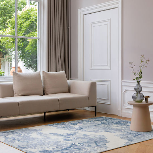 Ted Baker Landscape Toile 170x240cm Χειροποίητο Βαμβακερό Light Blue