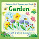 Grădină Usborne First Jigsaws și carte