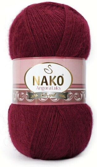 Nako Angora Luks Ακρυλικό Μπορντό 550m 100gr