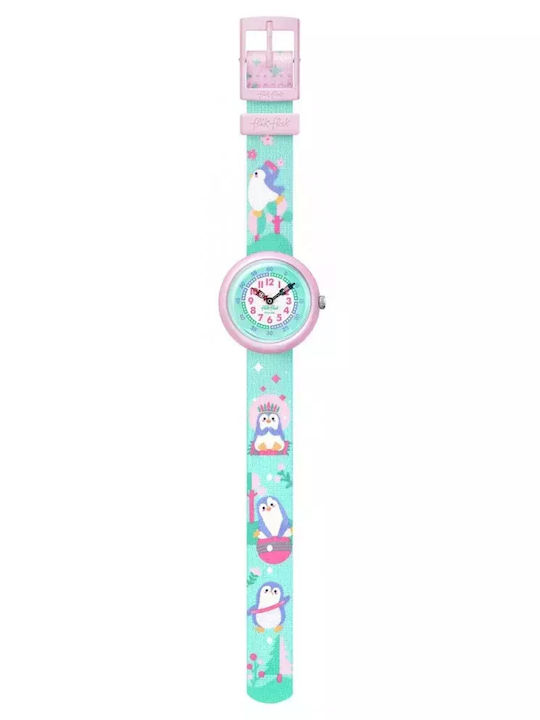 FlikFlak Kids Analog Watch Brrrave Pinguins wit...