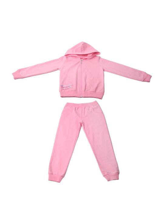 Joyce Kids Sweatpants Set Pink 2pcs