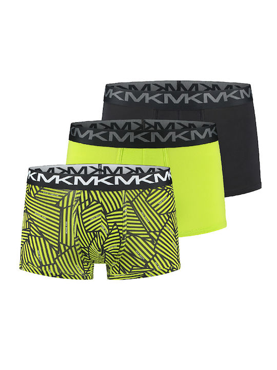 Ανδρικά Μποξεράκια Black/Neon Lime 3Pack