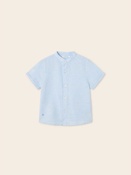 Mayoral Kids One Color Shirt Light Blue