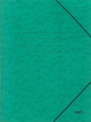 Next Folder Prespan with Rubber Band for Paper A4 Green 10pcs