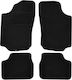 Set of Front and Rear Mats 4pcs for Opel Corsa C Black
