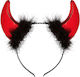 Horns With Marabou And Tinsel Trim Αποκριάτικη ...