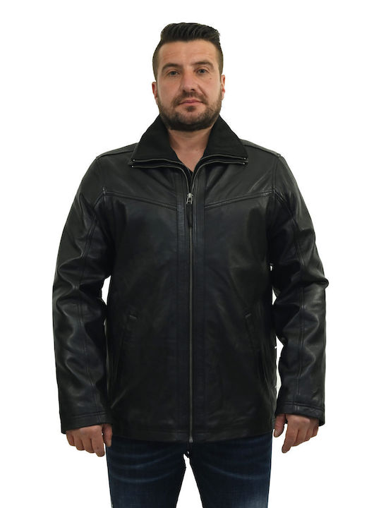 Men's Leather Jacket Arthur - Black