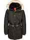 Winter Jacke Parka Schwarz