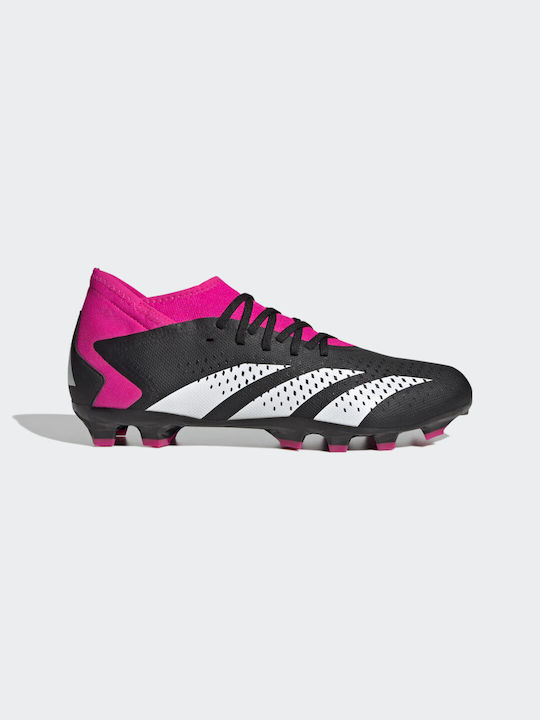 Adidas Predator Precision.3 MG Ψηλά Ποδοσφαιρικά Παπούτσια με Τάπες Core Black / Cloud White / Team Shock Pink 2