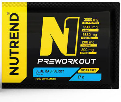 Nutrend N1 Pre Workout Supplement 17gr Blue Raspberry