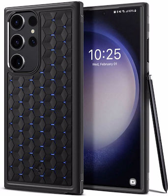 Spigen Cryo Armor Back Cover Σιλικόνης Ανθεκτική Μαύρο (Galaxy S23 Ultra)