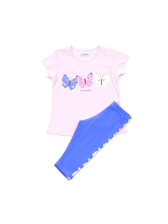 Trax Kids Set with Leggings Summer 2pcs Pink