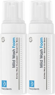 Frezyderm Mild Wash Cleansing Foam for Sensitive Skin 2x75ml