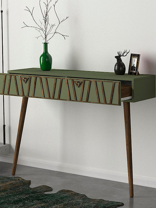 Forest Wooden Console Table Λαδί L120xW35xH89.3cm