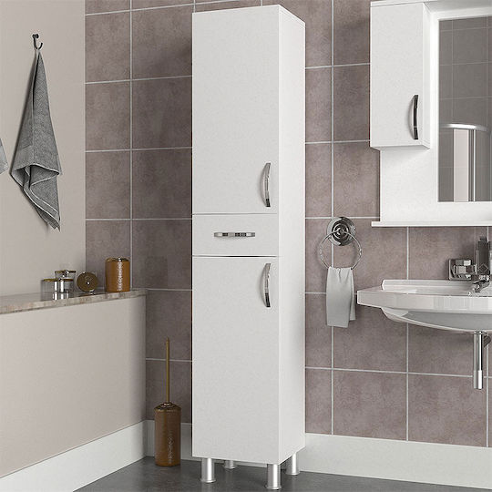 Megapap Selina GP042-0146,1 0216060 Στήλη Μπάνιου Δαπέδου 35x31x179cm Λευκή