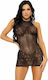 Leg Avenue Rhinestone Halter Mini Dress