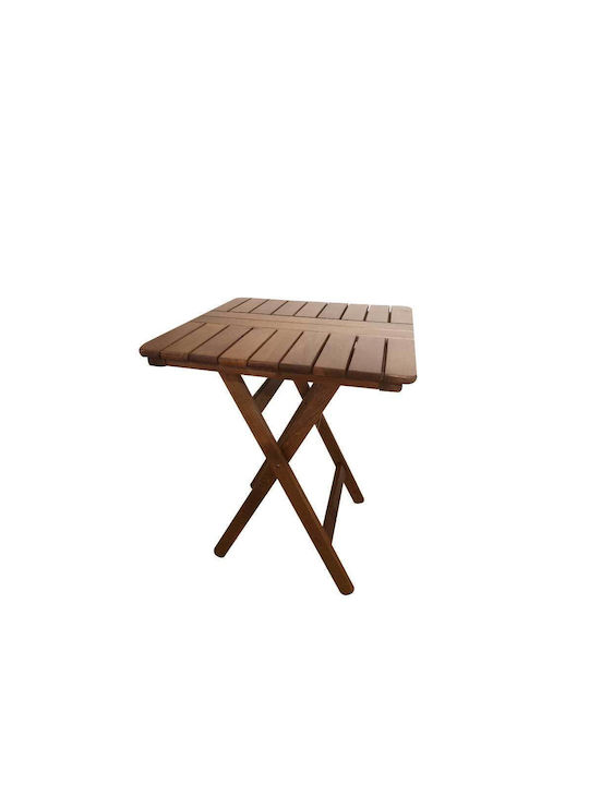 BEECH TABLE 60X60CM WALNUT WOOD